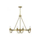 Savoy House Sullivan 1-2206-8-322 8-Lights 480W Warm Brass Chandelier