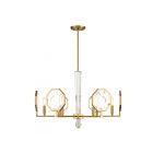 Savoy House Leighton 1-2216-6-322 6-Lights 360W Warm Brass Chandelier