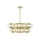 Savoy House Gideon 1-3166-6-322 6-Lights 360W Warm Brass Chandelier