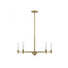 Savoy House Essentials Jasmine 1-4410-5-322 5-Lights 300W Warm Brass Chandelier