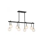 Savoy House Couplet 1-6699-8-143 8-Lights 480W Matte Black with Warm Brass Linear Chandelier