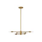 Savoy House Lyrique 1-7000-6-322 6-Lights 360W Warm Brass Chandelier