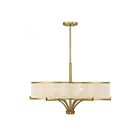 Savoy House Wynwood 1-7752-6-322 6-Lights 360W Warm Brass Chandelier