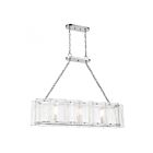 Savoy House Essentials Genry 1-8203-3-109 3-Lights 180W Polished Nickel Linear Chandelier