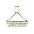 Savoy House Windham 1-8702-8-322 8-Lights 480W Warm Brass Linear Chandelier