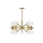 Savoy House Bennington 1-9704-10-322 10-Lights 600W Warm Brass Chandelier
