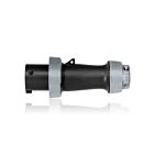 Leviton 4100P5WLEV 100 Amp Pin & Sleeve Plug-Black