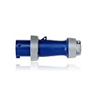 Leviton 4100P9WLEV 100 Amp Pin & Sleeve Plug-Blue