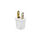 Leviton 123-PW Plastic Plug-Nema1-15P