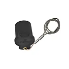 Leviton 16P22-UE Connector Cover Cap Black