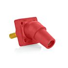 Leviton 16R30-1UR Red 16 Female Panel Receptacle 45Deg 1.125" Threaded Stud