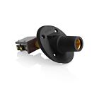 Leviton 17RSW-SE 17Series F 30-Deg Pan Receptacle W/Switch Black
