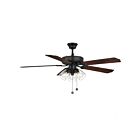 Savoy House Meridian M2022MBKRV 52" Matte Black 60.48W Ceiling Fan