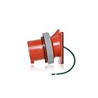 Leviton 420B7WLEV 20 Amp Pin & Sleeve Inlet - Red