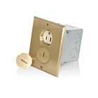 Leviton 25249-FBA 15A Duplex Floor Box