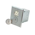 Leviton 25249-SBA Nickel Duplex Floor Box