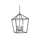 Savoy House Essentials Townsend 3-422-6-89 6-Lights 360W Matte Black Pendant