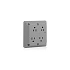 Leviton 5480-GY 15A 125V 4-In-1 Otlet Gray
