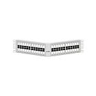 Leviton 49256-W8L 48P 2U White Angled Quickport Panel