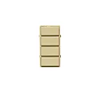 Leviton DS4KT-1PT Decora Smart 4 Button Color Change Light Almond