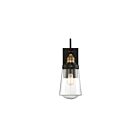 Savoy House 5-2066-51 Macauley 1-Light 60W Vintage Black with Warm Brass Outdoor Wall Lantern