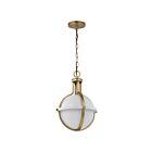 Nuvo Lighting 60-7664 Lincoln 1-Light Matte White Chain Pendant