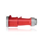 Leviton 460C7WLEV 60 Amp Pin & Sleeve Connector-Red