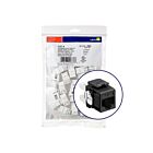 Leviton 61110-BE6 Black Interface Bezel & Connector