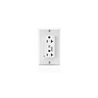 Leviton T7380-W 20A Tamper-Resistant Alarm Surge Receptacle