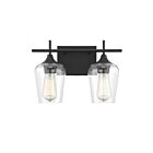 Savoy House Essentials 8-4030-2-BK Octave 2-Lights 120W Black Vanity Light