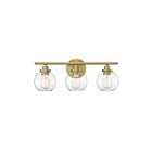Savoy House Essentials 8-4050-3-322 Carson 3-Lights 180W Warm Brass Vanity Light