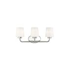 Savoy House Essentials 8-4090-3-109 Capra 3-Lights 180W Polished Nickel Vanity Light