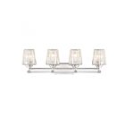 Savoy House Essentials 8-6001-4-109 Garnet 4-Lights 240W Polished Nickel Vanity Light