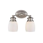 Savoy House Essentials 8-9127-2-SN Elise 2-Lights 120W Satin Nickel Vanity Light