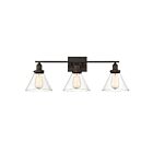 Savoy House Essentials 8-9130-3-13 Drake 3-Lights 180W English Bronze Vanity Light