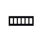 Leviton 80326-SE Eb Screwless Wallplate Dec New Design 6-Gang Standard Size