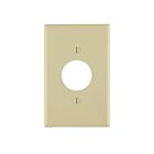 Leviton 80504-I 1 Gang Midsize Single Receptacle Plate