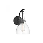 Savoy House Essentials Foster 9-7005-1-89 1-Light Matte Black Wall Sconce