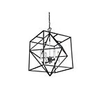 Artcraft Roxton AC11204PN 4-Lights Matte Black Polished Nickel 60W Chandelier