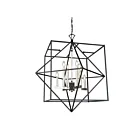 Artcraft Roxton AC11208PN 8-Lights Matte Black Polished Nickel 60W Chandelier
