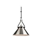 Artcraft Brydon AC11242NB 1 Light Black and Brushed Nickel 60W Wall Or Pendant Light