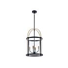 Artcraft Bonita AC11515BB Black and Brushed Brass 40W Rod Pendant