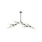 Artcraft Filiali AC11538 8-Lights Black Harvest Brass 40W Chandelier