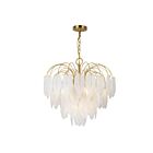 Artcraft Alessia AC11781BR 10-Lights 600 Watt Brushed Brass Chain Chandelier