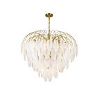 Artcraft Alessia AC11783BR 24-Lights 1440 Watt Brushed Brass Chain Chandelier
