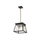 Artcraft AC11851BK Lucian 4-Lights 240W Black Rod Pendant