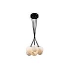Artcraft Camila AC7467BK 7-Lights Brushed Brass Cord Pendant