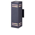 Canarm Tay IOL308BK 2-Lights Black Outdoor Wall Light