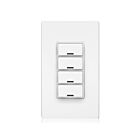 Leviton DLDNK-4W White Lumina Rf 4-Button Bluetooth Keypad Room Controller