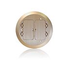 Leviton FBC2F-B Bs Cover Plate For Concrete Floor Box System 2 Dec Flip Lids